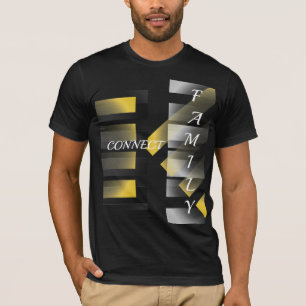 Schwarzes Goldsilber T-Shirt