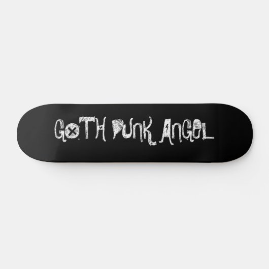 SCHWARZES, GOTH PUNK-ENGEL SKATEBOARD (Horizontal)