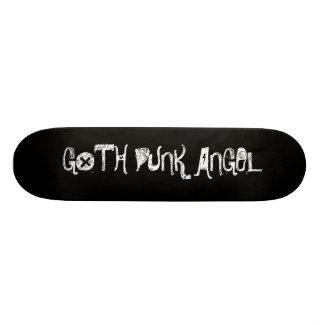 SCHWARZES, GOTH PUNK-ENGEL SKATEBOARD