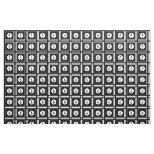 Schwarzes Greifmuster Stoff (Fat Quarter (45,7 x 55,9 cm))