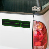 Schwarzes Grün EKG Autoaufkleber (Auf Lkw)