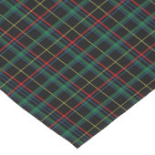 Schwarzes, grünes und rotes Tartan-Muster Kurzer Tischläufer (Ecke)