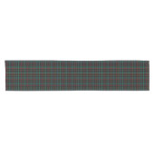 Schwarzes, grünes und rotes Tartan-Muster Kurzer Tischläufer (Horizontal)
