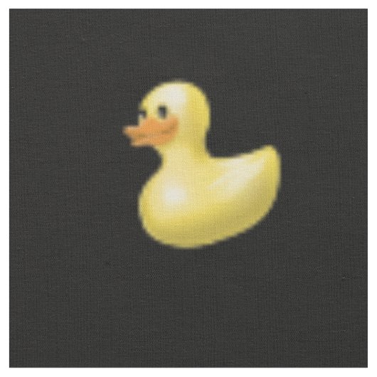 Schwarzes Gummientenmuster Stoff (Nahaufnahme)