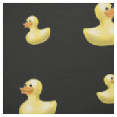 Schwarzes Gummientenmuster Stoff (Muster)