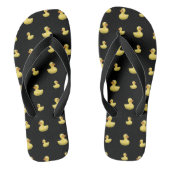 Schwarzes Gummileitmuster Badesandalen (Fußbett)