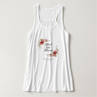 "Schwarzes Haar blüht" Heritage Frühling Bella Tan Tank Top