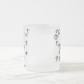 Schwarzes Haar-Jungen-Rockstar Mattglastasse (Mittel)