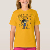 Schwarzes Haar-Jungen-Rockstar T-Shirt (Vorderseite)