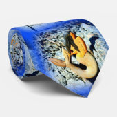 schwarzes Haar meraisch blau Krawatte (Gerollt)