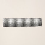 Schwarzes Hahnentrittmuster Muster Schal<br><div class="desc">Dieser Schal weist ein klassisches Schwarz-Weiß-Hahnentrittmuster-Muster auf.</div>