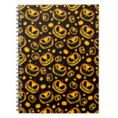 Schwarzes Halbkugelmuster Notizblock (Vorderseite)