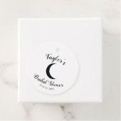 Schwarzes Halbmond Astrologie Brautparty Geschenkanhänger (Beispiel)