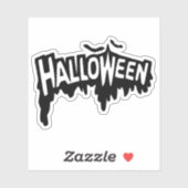 Schwarzes Halloween Aufkleber (Blatt)