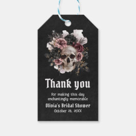 Schwarzes Halloween-Blumenschmuck-Gotisches Brautp Geschenkanhänger