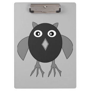 Schwarzes Halloween-Clipboard Klemmbrett