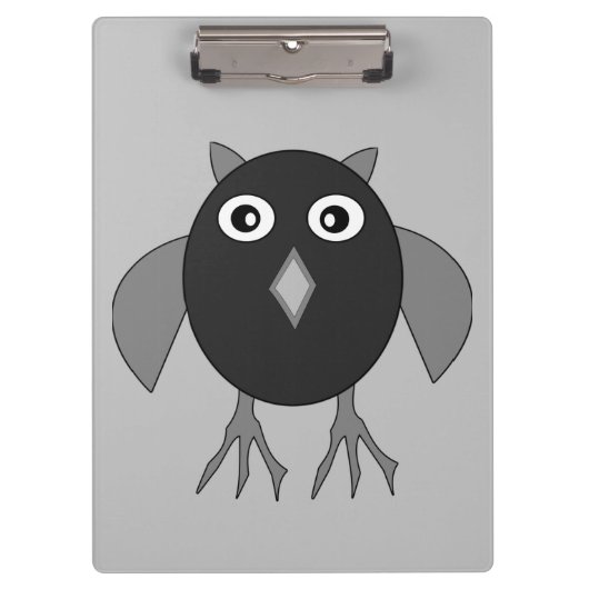 Schwarzes Halloween-Clipboard Klemmbrett (Vorderseite)