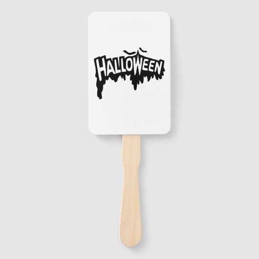 Schwarzes Halloween Fächer (Vorderseite)