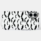 Schwarzes Halloween-Flechtmuster Case-Mate iPhone Hülle (Rückseite (Horizontal))