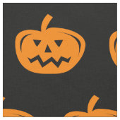 Schwarzes Halloween-Gewebe mit geschnitzten orange Stoff (Nahaufnahme)