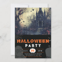 Schwarzes Halloween im Spuk Haus und Fledermäusen