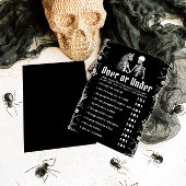 Schwarzes Halloween Over oder Under Brautparty Gam Einladung