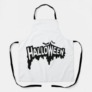 Schwarzes Halloween Schürze
