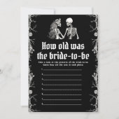 Schwarzes Halloween Wie alt war das zukünftige Spi Einladung (Vorderseite)