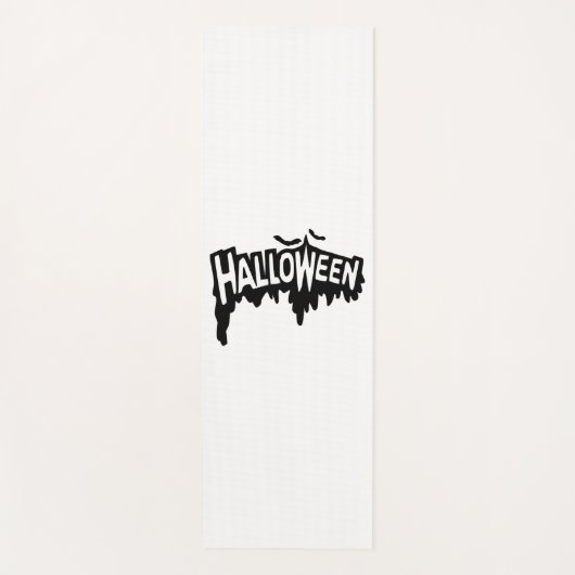 Schwarzes Halloween Yogamatte (Vorderseite)