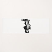 Schwarzes Halloween Yogamatte (Vorderseite (Horizontal))