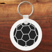 Schwarzes Handball-Symbol Schlüsselanhänger (Vorderseite)