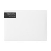 Schwarzes handgeschriebenes minimalistisches Körpe (Vorderseite)