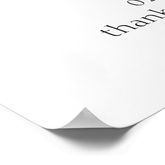 Schwarzes handgeschriebenes Skript 60. Geburtstag Poster (Ecke)