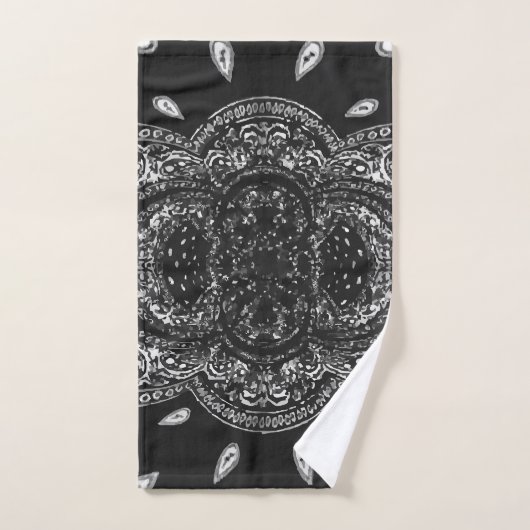 Schwarzes Hanky-Code-Handtuch Handtuch (Handtuch)
