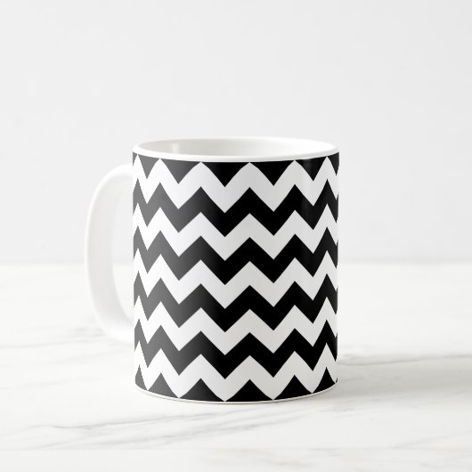 Schwarzes Häuschen - Doppelspitzen Kaffeetasse (Vorderseite Links)