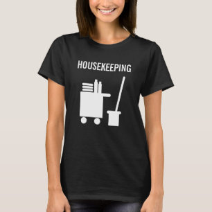 Schwarzes Hauswirtschafts-T-Shirt für Reinigungsdi T-Shirt