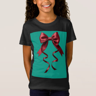 Schwarzes Hemd mit grüner Fliege T-Shirt