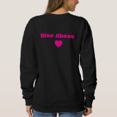 Schwarzes Hemd mit vollen Ärmeln für Frauen Sweatshirt (Rückseite)