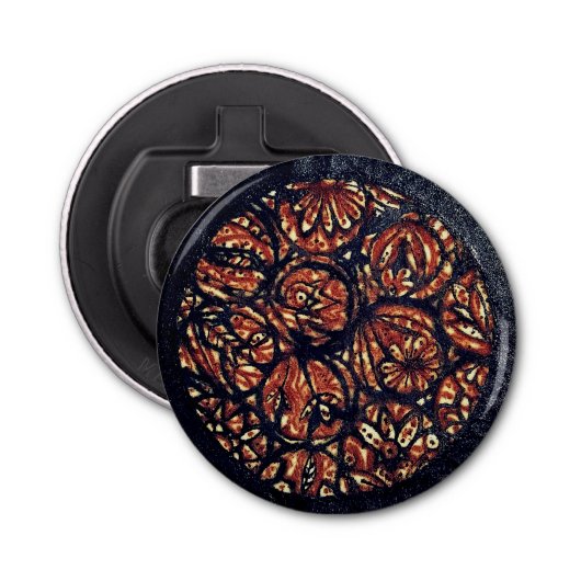 Schwarzes Henna Flaschenöffner (Vorderseite)