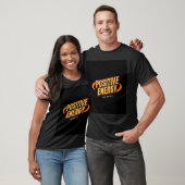 Schwarzes Herren T-Shirt mit halbärmeligem Design (Unisex)