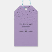 Schwarzes Herz & Bauch aus Liebe Bäckerei Geschenkanhänger (Rückseite)