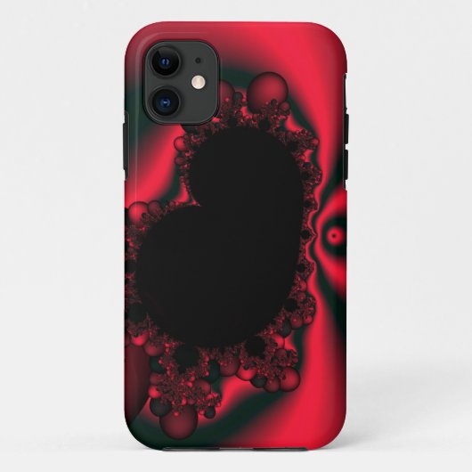 Schwarzes Herz Case-Mate iPhone Hülle (Rückseite)