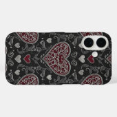 Schwarzes Herz Case-Mate iPhone Hülle (Rückseite (Horizontal))