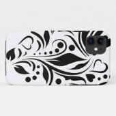 Schwarzes Herz Case-Mate iPhone Hülle (Rückseite (Horizontal))