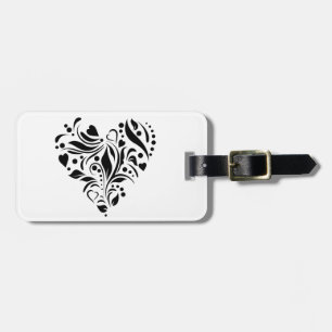 Schwarzes Herz Gepäckanhänger