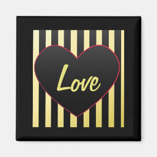 Schwarzes Herz, "Liebe" Magnet