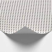 Schwarzes Herz-Muster-Packpapier Geschenkpapier (Ecke)