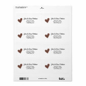Schwarzes Herz Name Stadt Adresse Button valentine (Vorne)