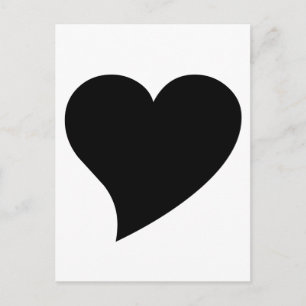Schwarzes Herz Postkarte