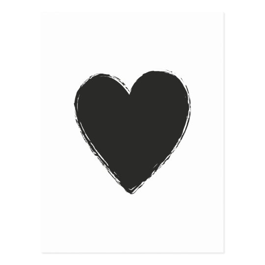 30++ Schwarzes bild mit herz , Schwarzes Herz Postkarte Zazzle.de